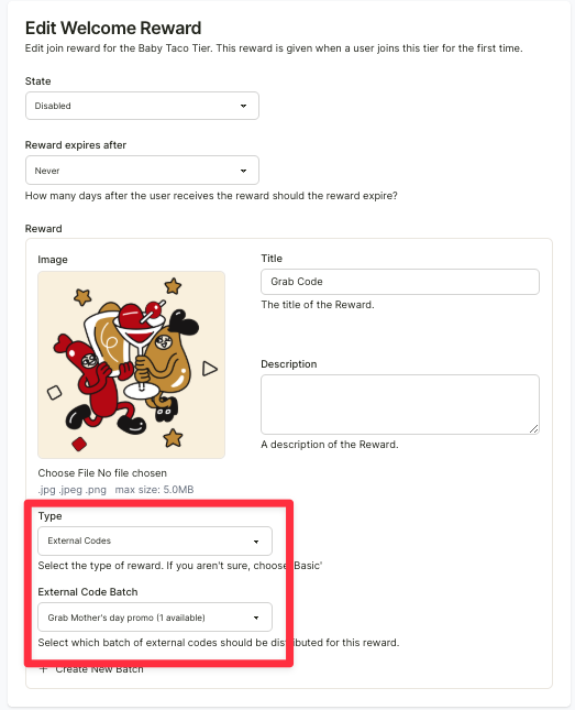 Distribute external codes — step 2